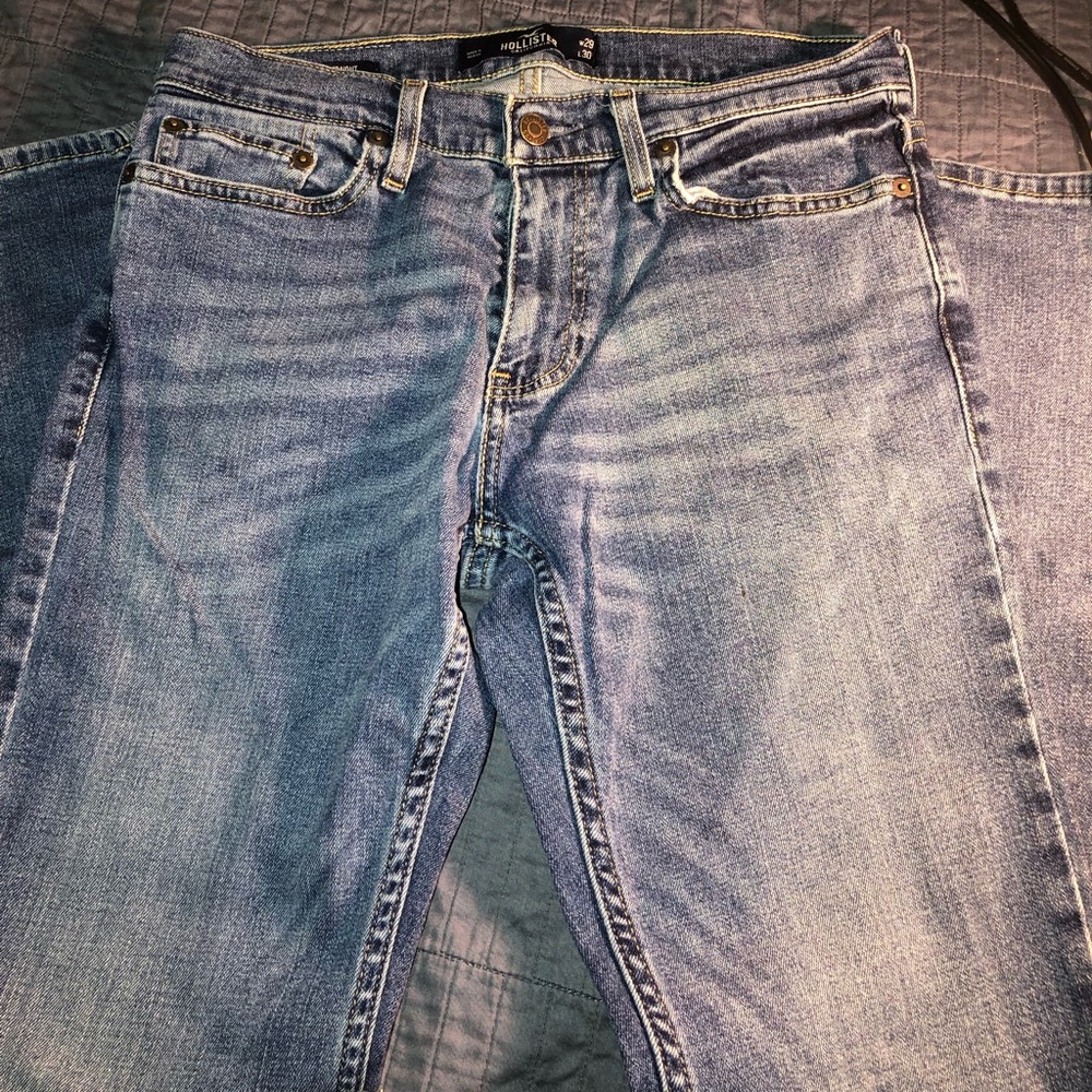 Men’s Hollister Slim Straight Flex Jeans.